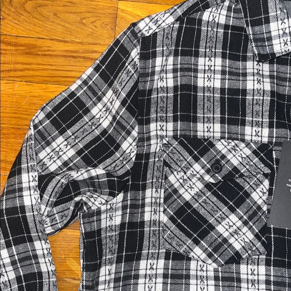 Frye Monochrome Plaid Men's Shirt - Picture 4 of 8